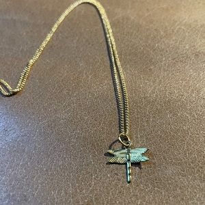 Dragonfly charm necklace